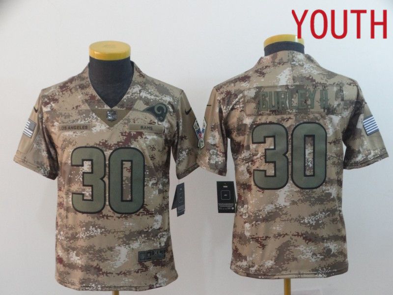 Youth Los Angeles Rams 30 Gurley ii Camo Nike Limited NFL Jersey